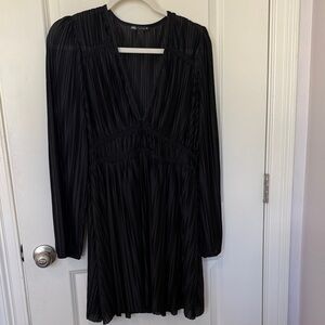 Zara Black Long Sleeve Dress